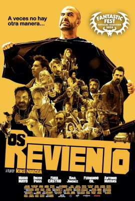Cartel de la película "Os reviento" con Mario Mayo y el resto del casting